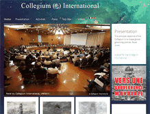Tablet Screenshot of collegium-international.org